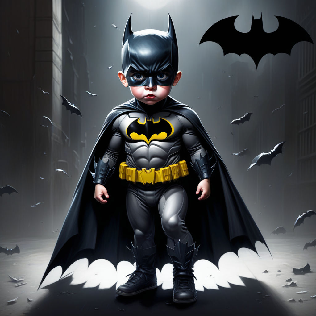 clipart di Batman bambino