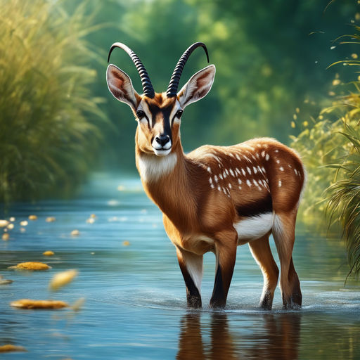 deer painting wallpaper hd