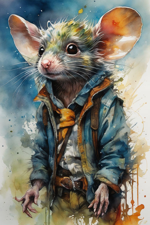 cute mouse art