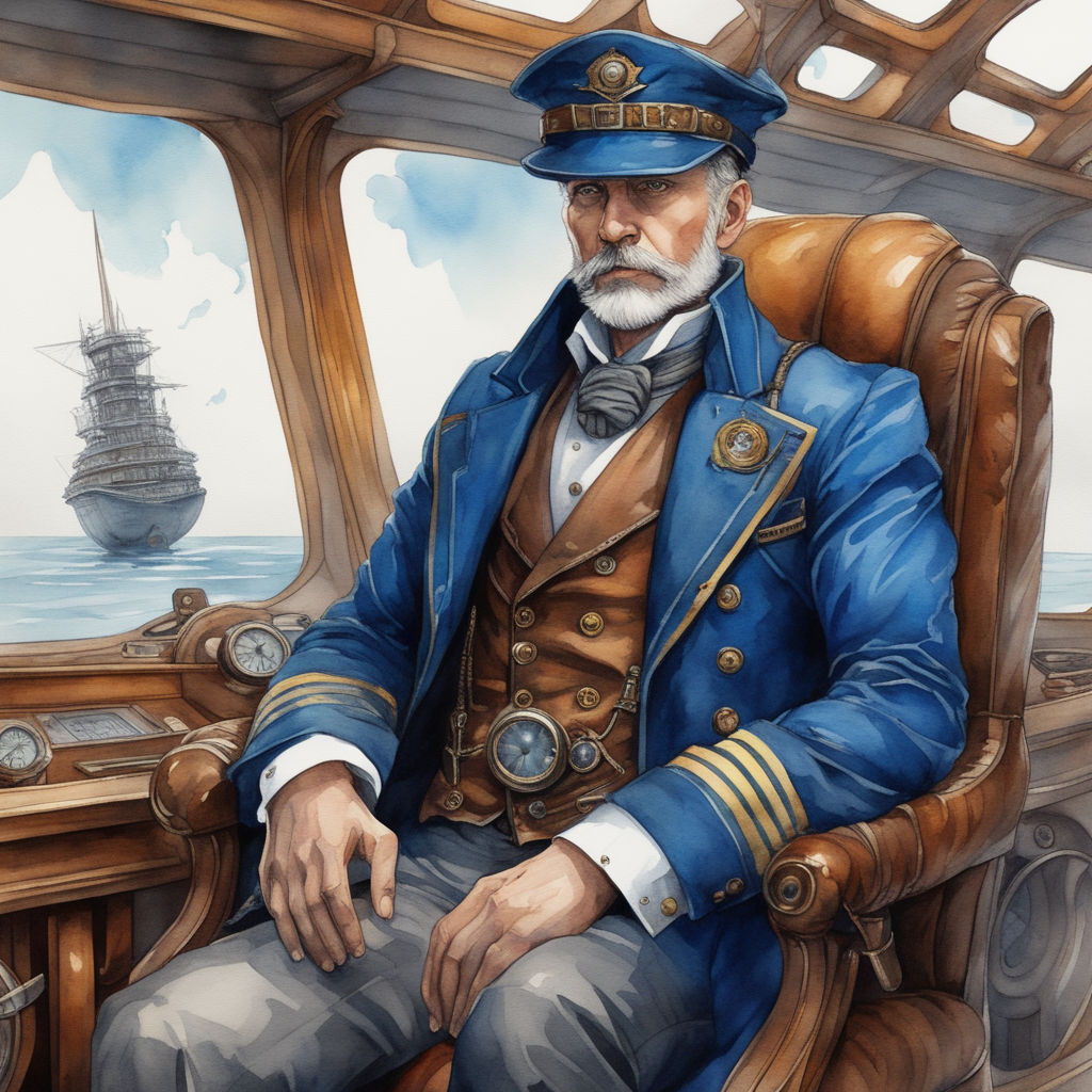 steampunk ship captain