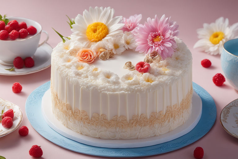 Phoenix Sweets - Order Standard Butter Cream Cake - Lychee Rose Swirl Cake