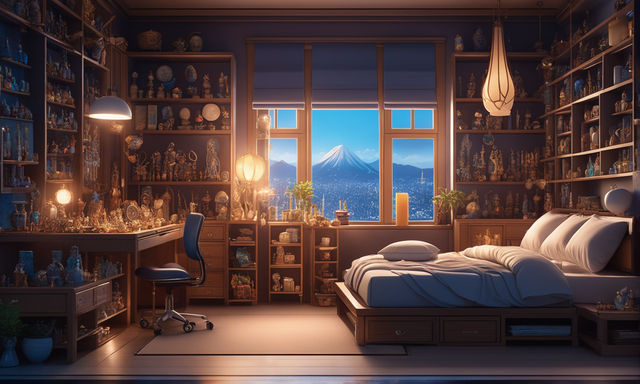 Om Bobon - Anime Background - Attic Room