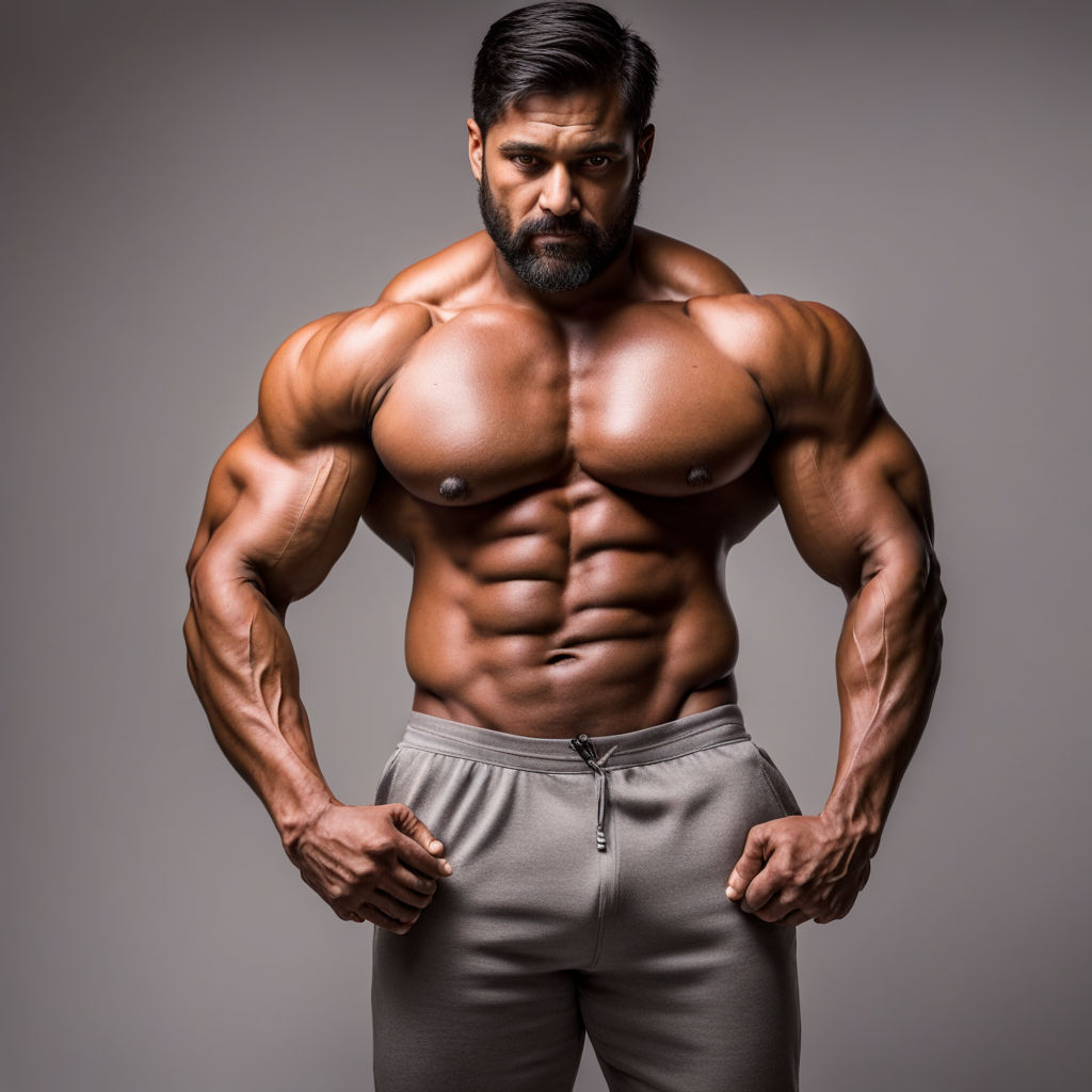 a brown asian man with a normal build body - Playground