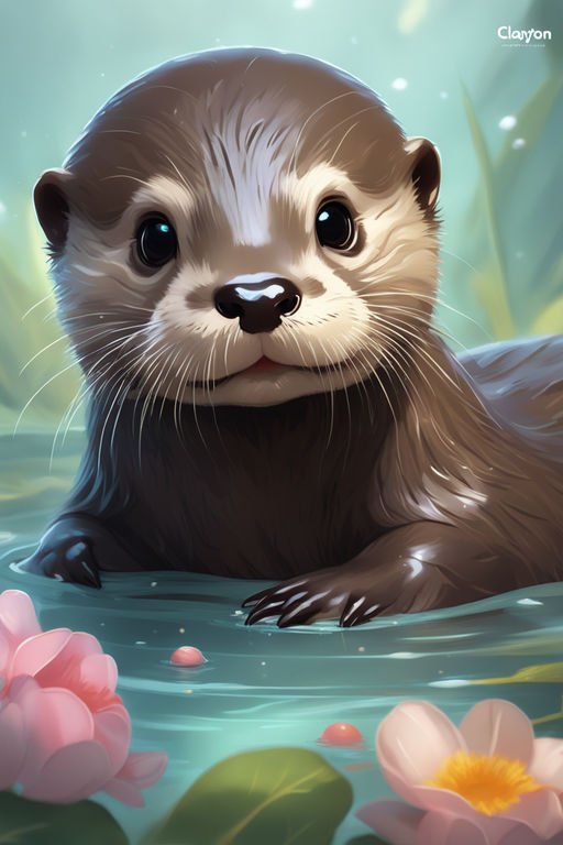 Hello! Cute Otter Fam by MizukiAoki on DeviantArt