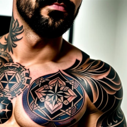 50 Skull Chest Tattoo Designs For Men  Haunting Ink Ideas