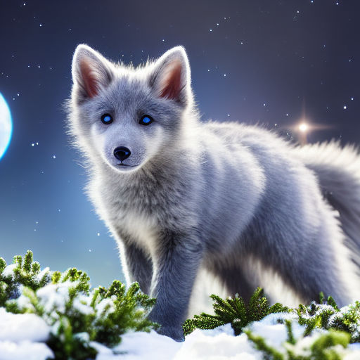 baby silver fox