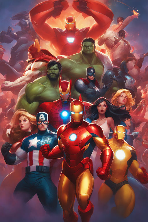 funny avengers cartoon wallpaper