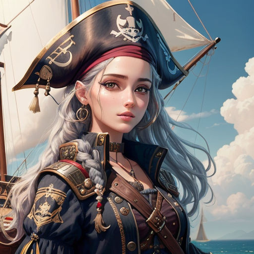 Manga tutorial how to draw Pirate Girl step by step and video process