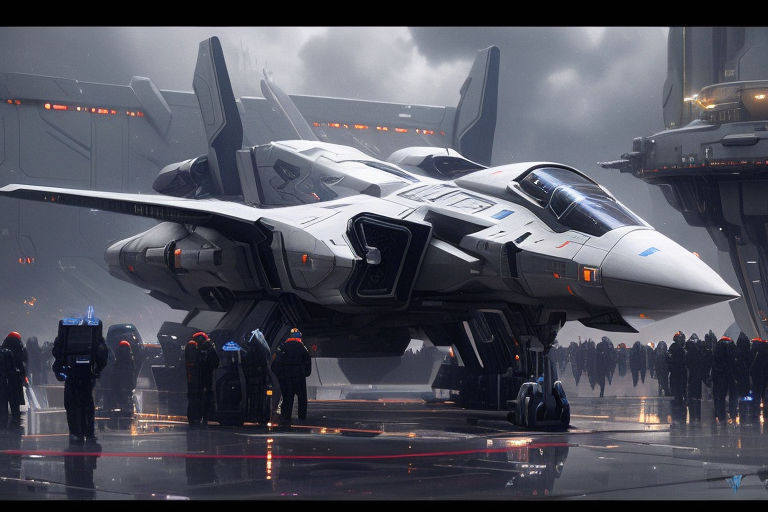 star citizen ship, starship, fleet, freighter, big, Stable Diffusion