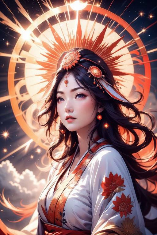 Amaterasu : japanese goddess of the sun