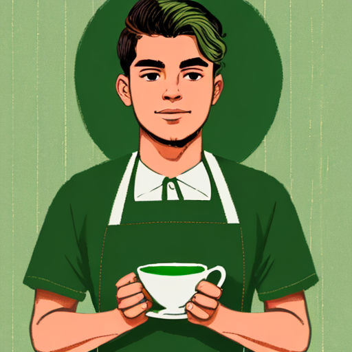 starbucks barista cartoon