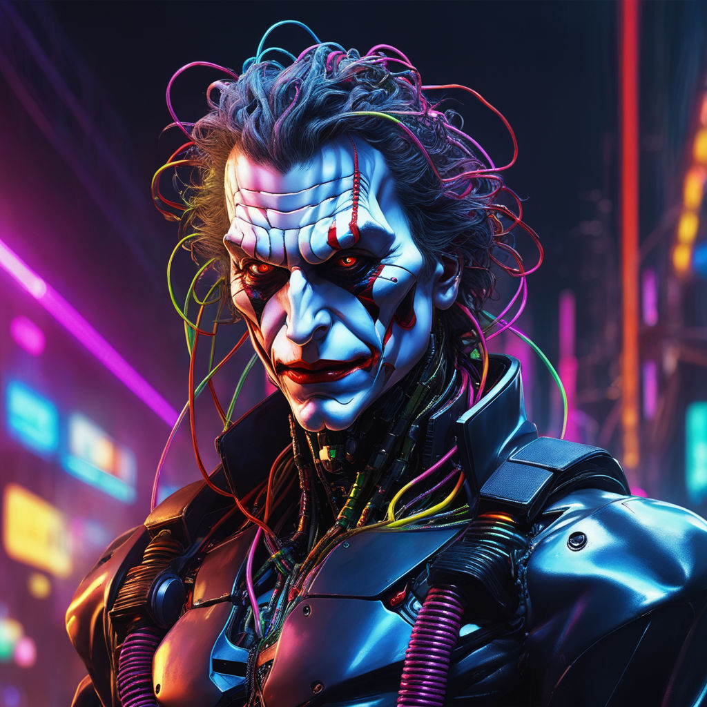 Joker Cyberpunk Wallpaper 4K