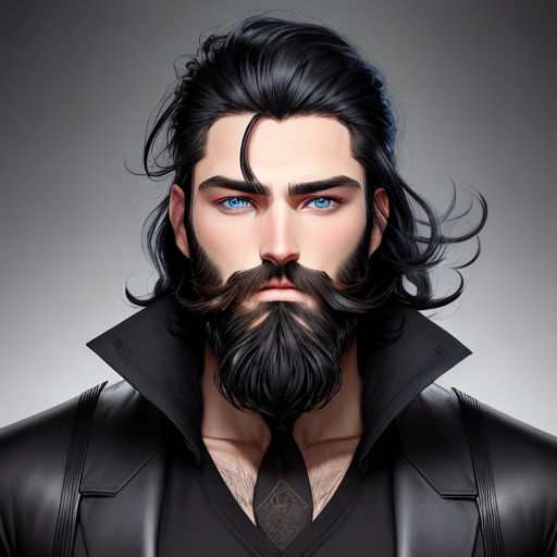 anime guy with beard - Google Search | Personajes de fantasía, Diseño de  personajes de fantasía, Barba dibujo