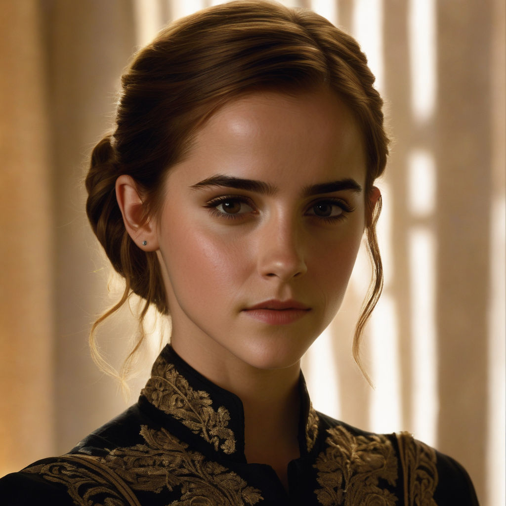 Prompt: emma watson:1.4, sexy:1.4 , smooth soft skin, symmetrical, soft lighting, detailed face, concept art, digital painting, looking into camera 