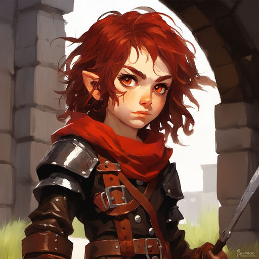 halfling rogue red hair