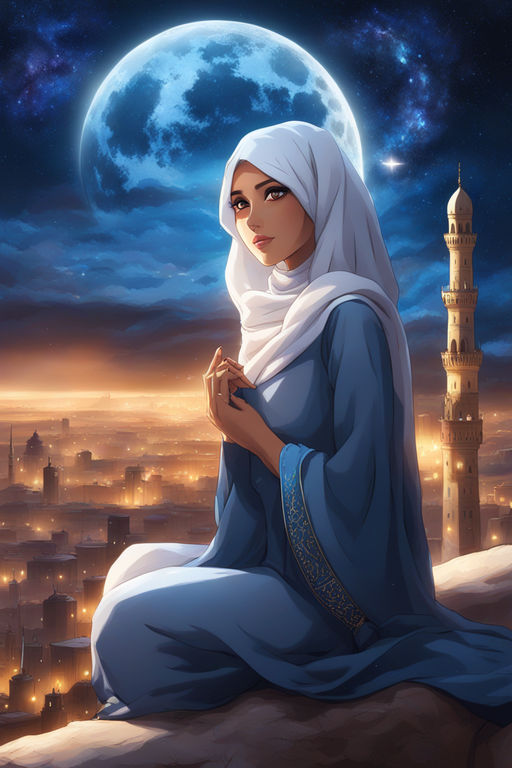 Anime muslim hijab - szuukie art - Digital Art, People & Figures