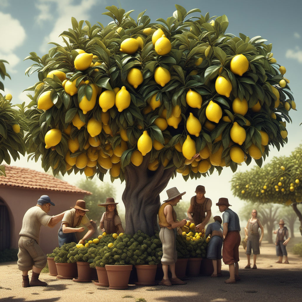 TASTE OF GEOMETRY - LEMON TREE | Vladimir Kush - Kush Fine Art