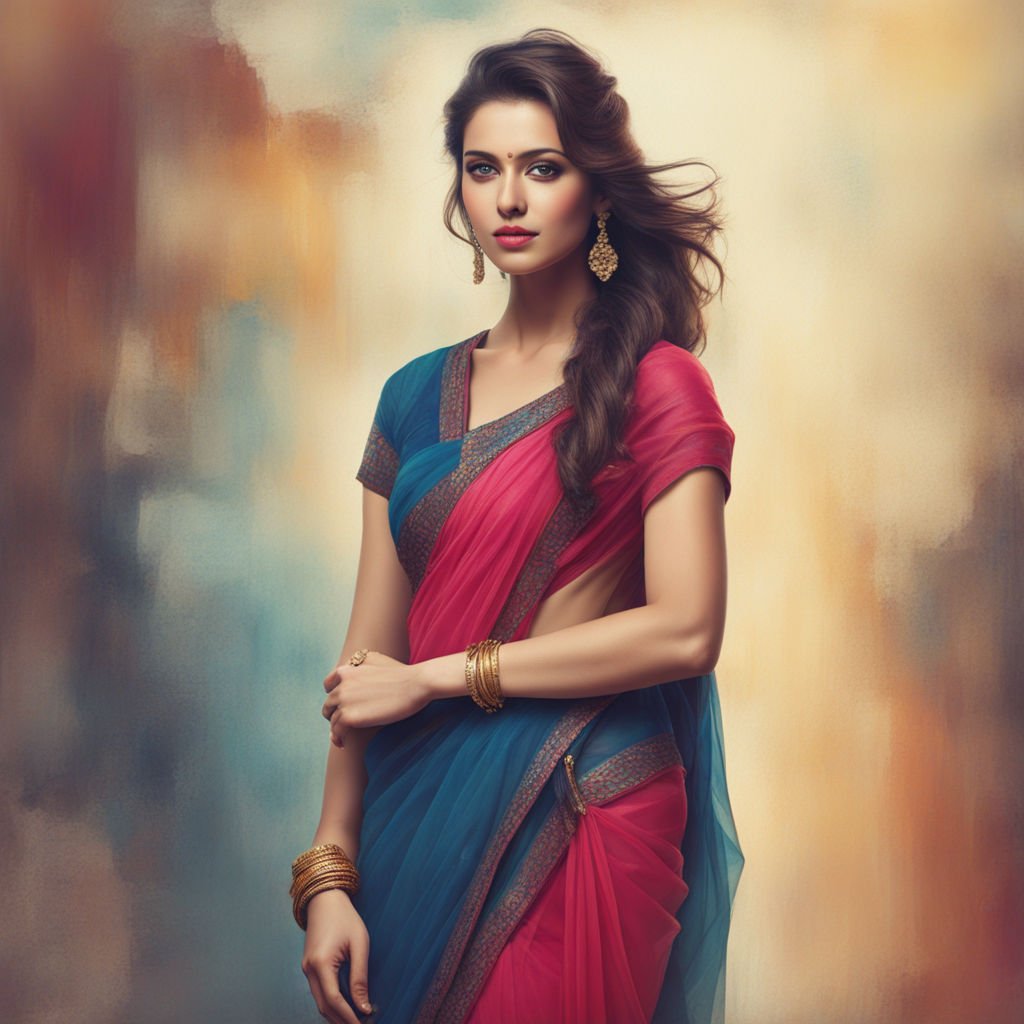 Bangladeshi woman with red saree