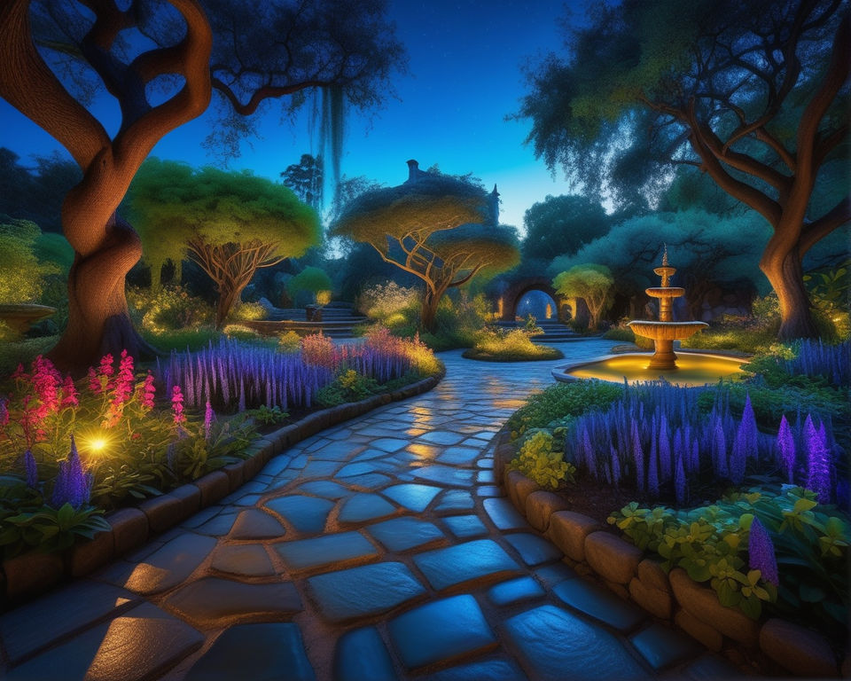 Wander Your Garden At Night On A Magical Pathway Of Glowing Stones