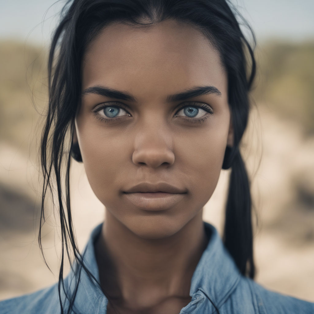 The beauty of Black men or women with blue eyes