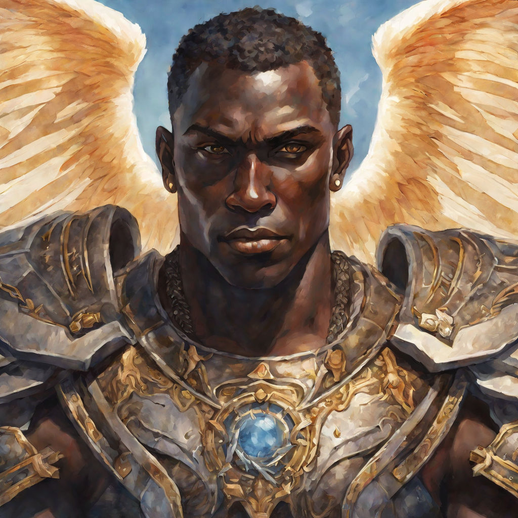 male angel warrior