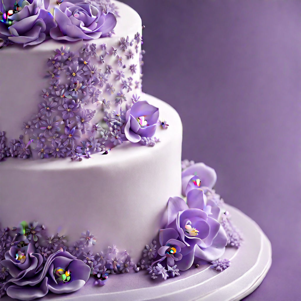 Amazing Purple Color Engagement Cake with Flower Cake |Beautiful Two Tire  Engagement Cake Design - YouTube