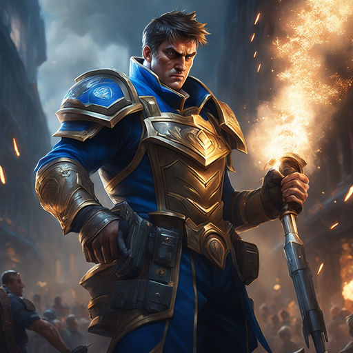 garen league of legends drawing