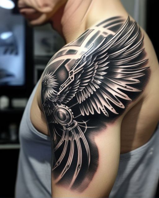 ArTist  Eagle wings tattoo stands for many traditions culture and  mythology the symbol means power dominance freedom and luck  Planettattoogalleryin ByGaurav Patil gauravpatil77 No7775888223      tattoo tattoos tattooartist 