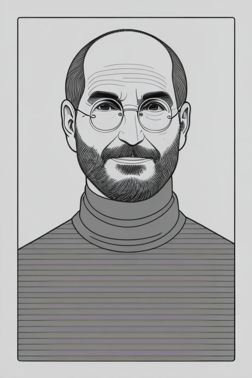 steve jobs coloring pages