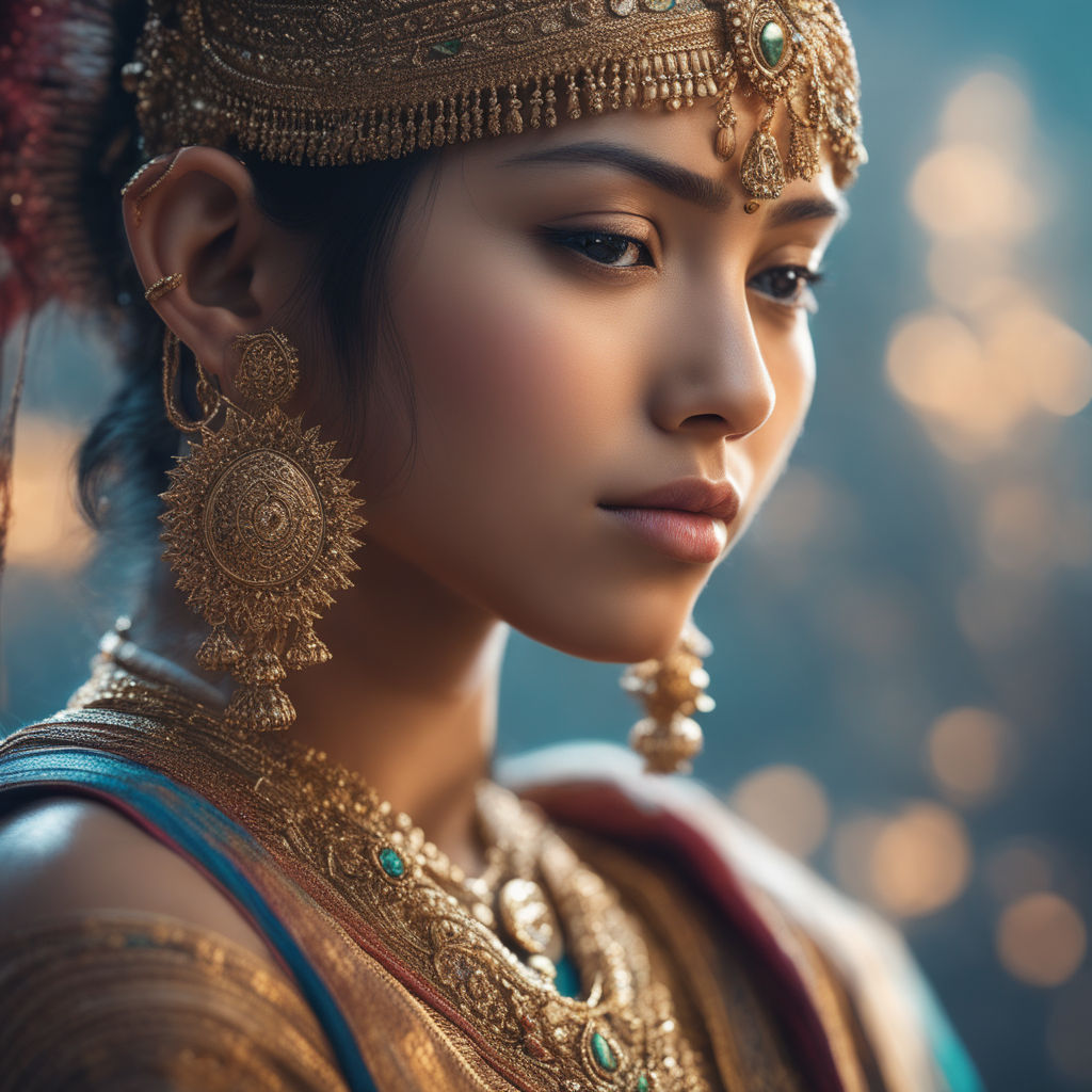 Image of A Indian Girl Poses For Portfolio Shoot At Outside Of  Studio.-VT640821-Picxy