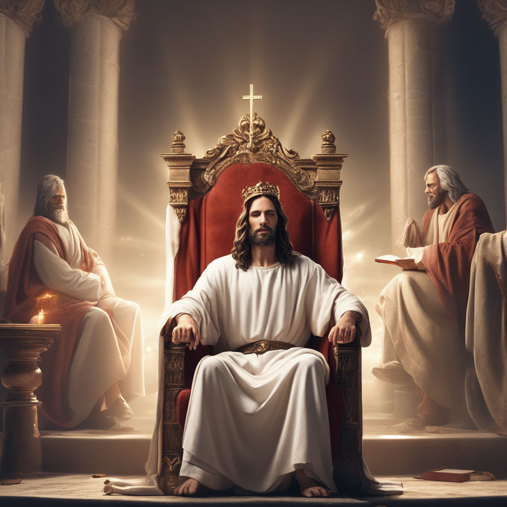party with jesus on throne