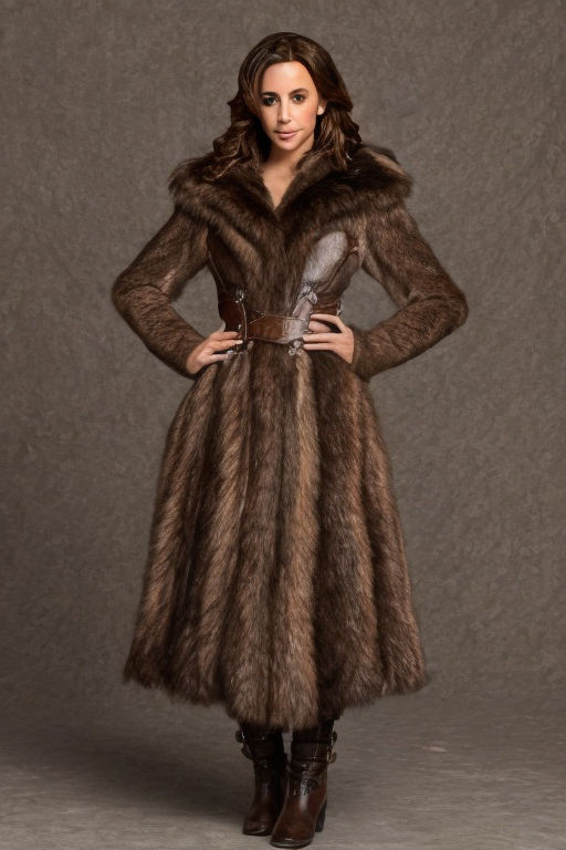 Demi Buff Female Mink Fur Coat - Women's Large