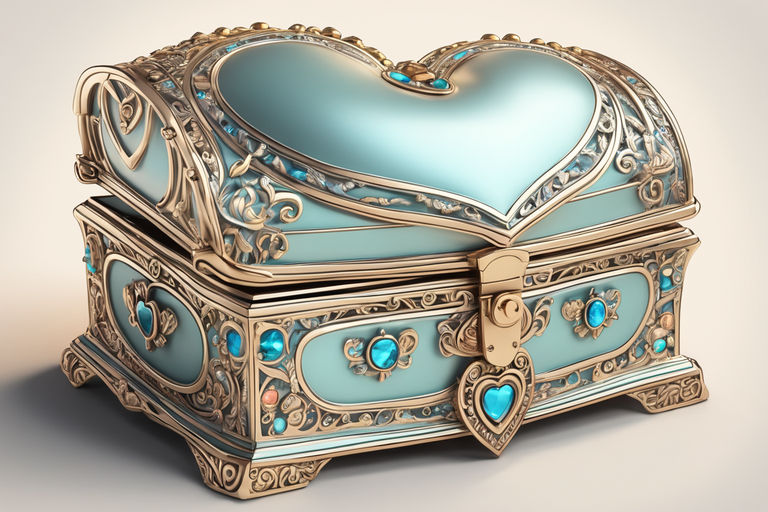 heart shaped jewelry box - Playground