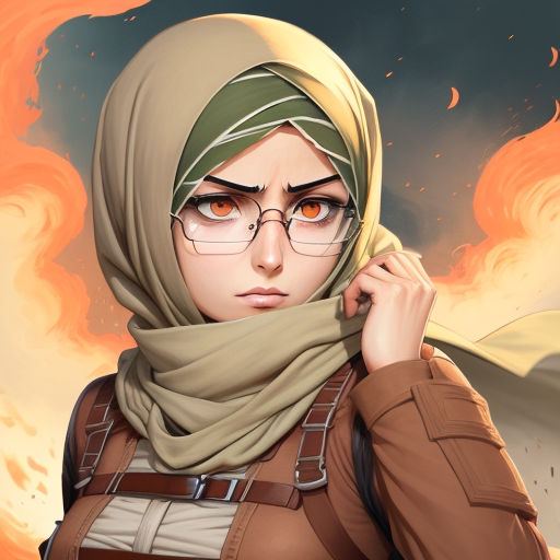 Female anime character, Hijab Cartoon Islam Muslim Drawing, hijab, face,  manga png | PNGEgg
