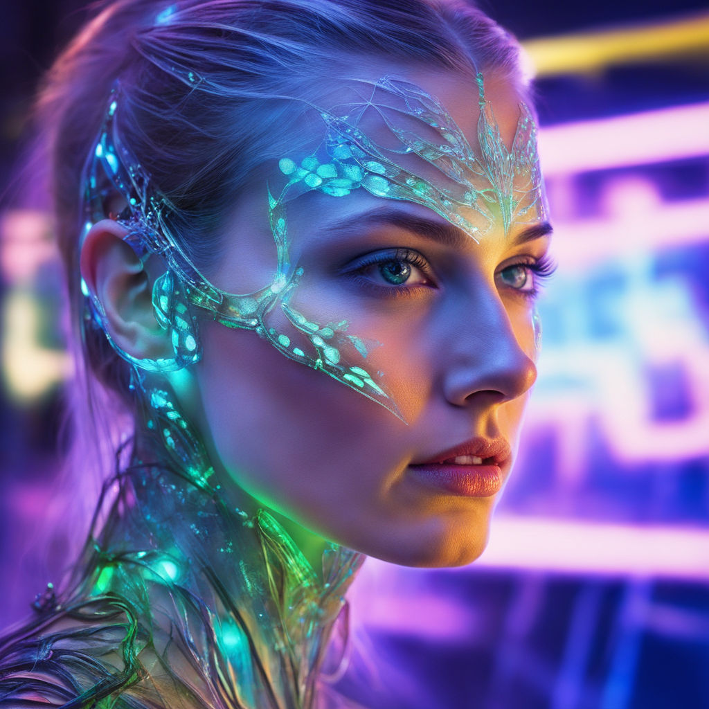 AI Glow in the Dark Makeup by Lucid-AI on DeviantArt