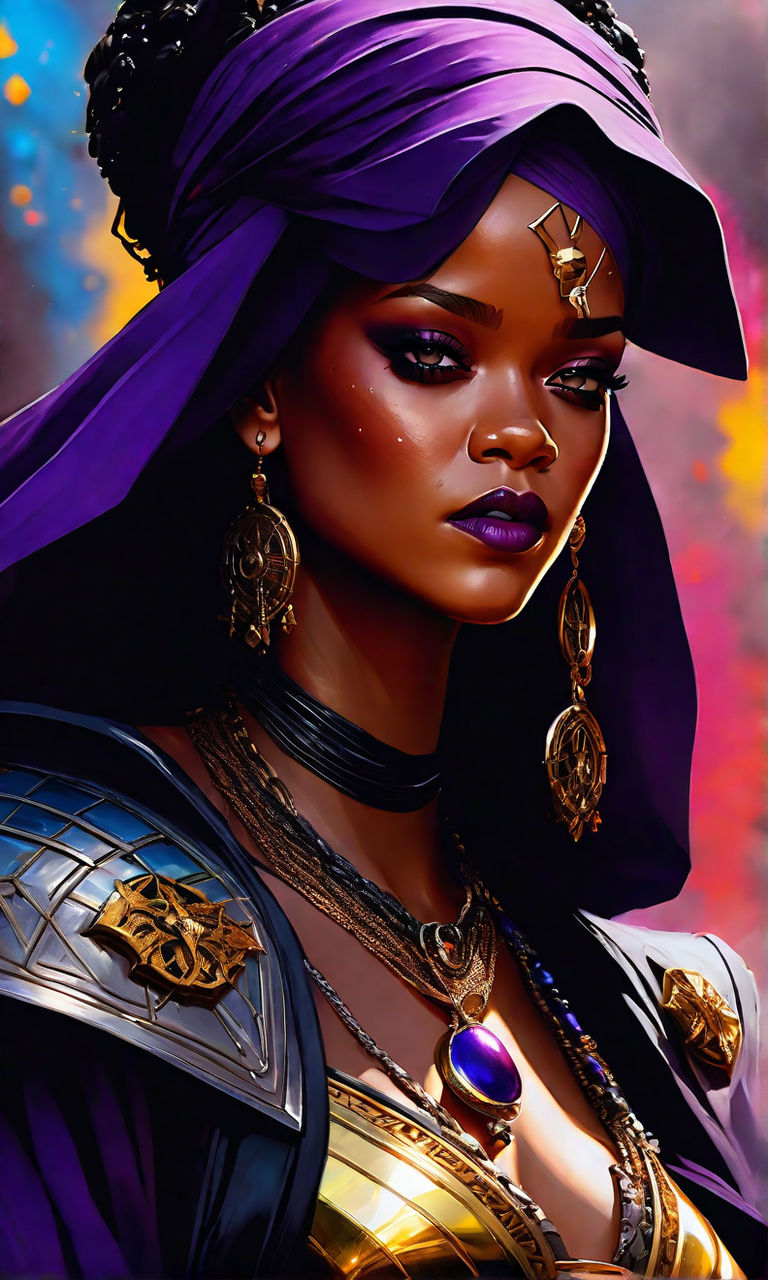 Rihanna anime on Craiyon