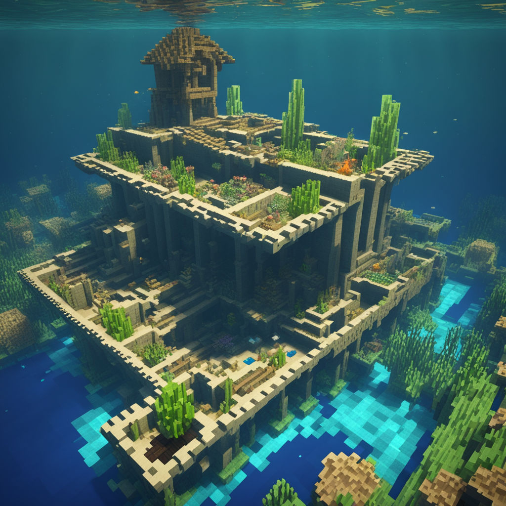 minecraft underwater city