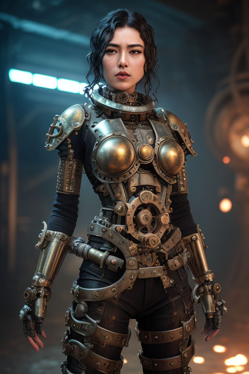 steampunk cyborg female