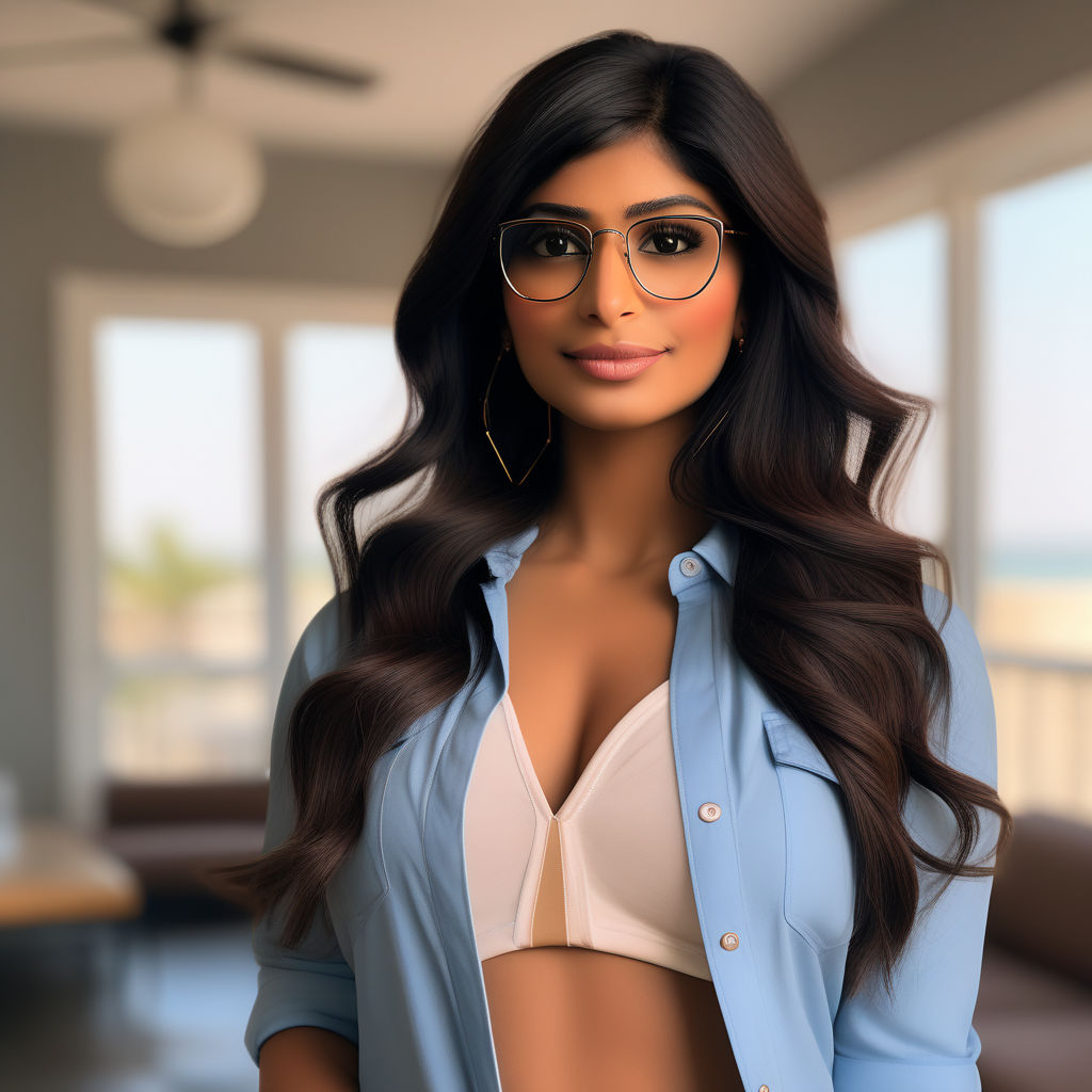 My prompt> Masterpiece, realistic mia khalifa, beaut