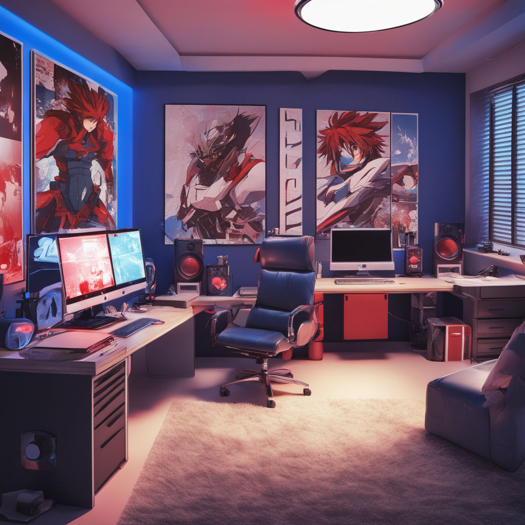 An Anime Style Room Decorated With Lots Of Stuff Background, 3d Education  Concept Poster, Hd Photography Photo Background Image And Wallpaper for  Free Download