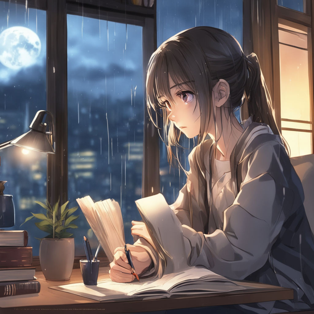 Anime Girl Reading Book Wallpapers - Wallpaper Cave