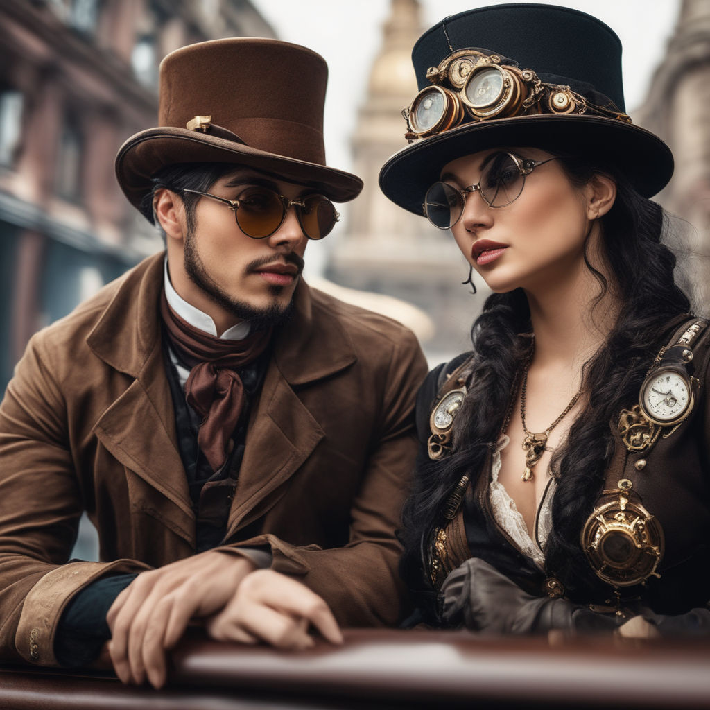 steampunk couple