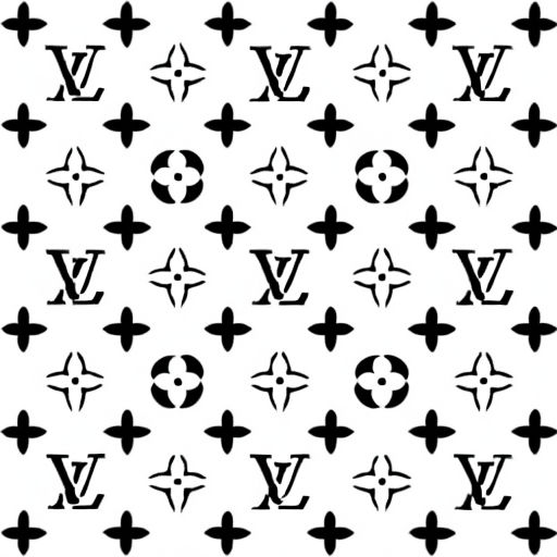Wallpaper Louis Vuitton, Line, Pattern, Monochrome, Art