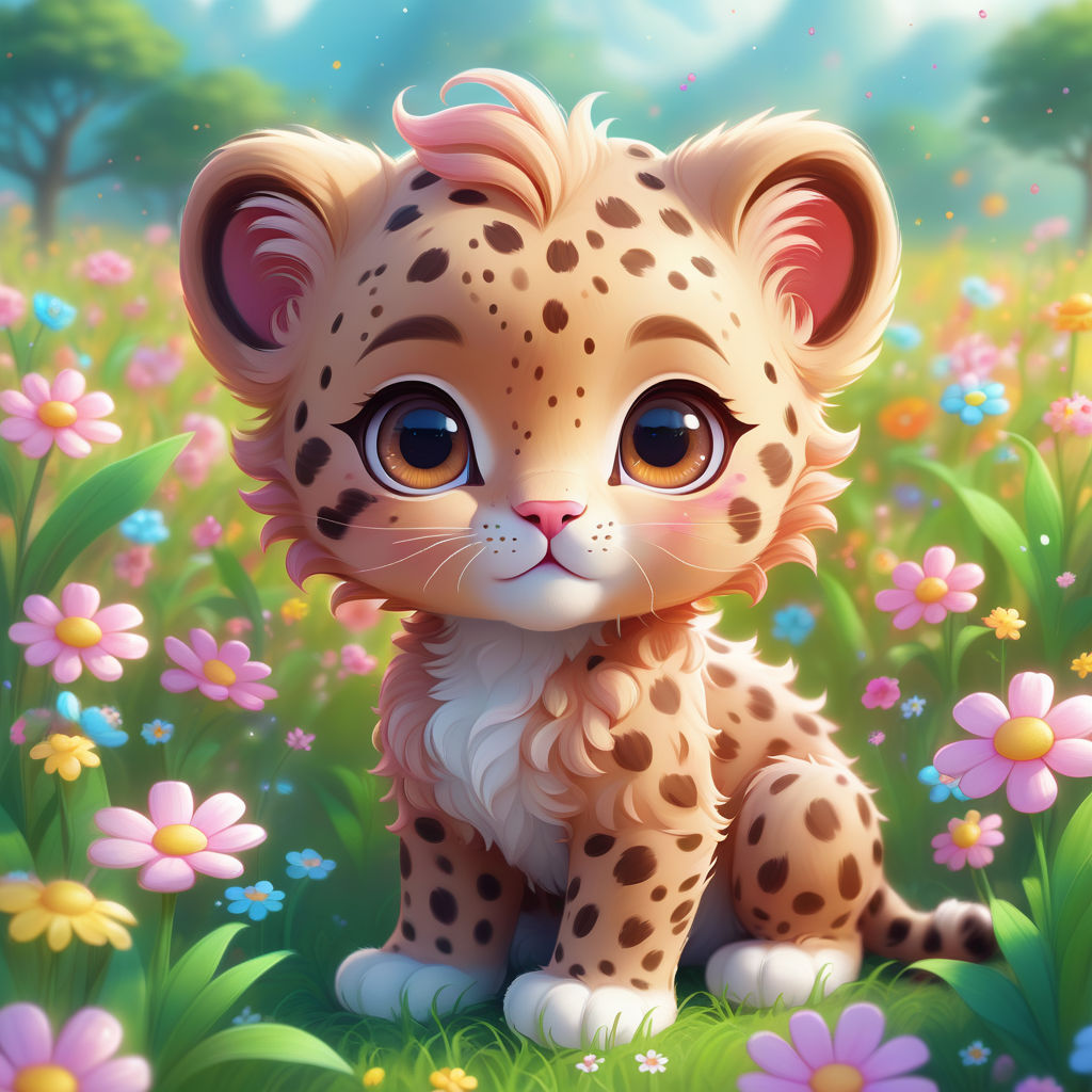 Colorful Cheetah Wallpaper  Animals beautiful, Cute animal drawings, Cute  little animals