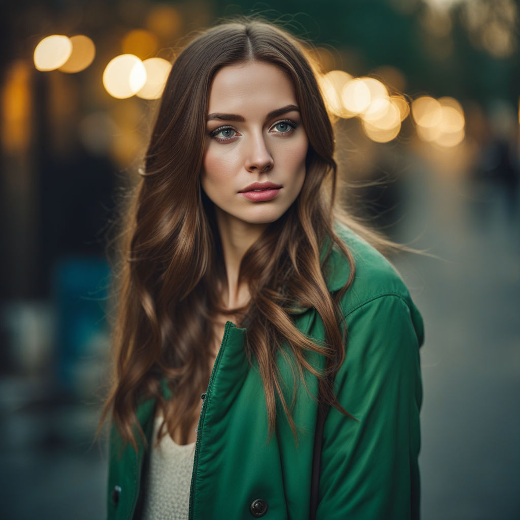 Portrait of beautiful young woman in her twenties wearing