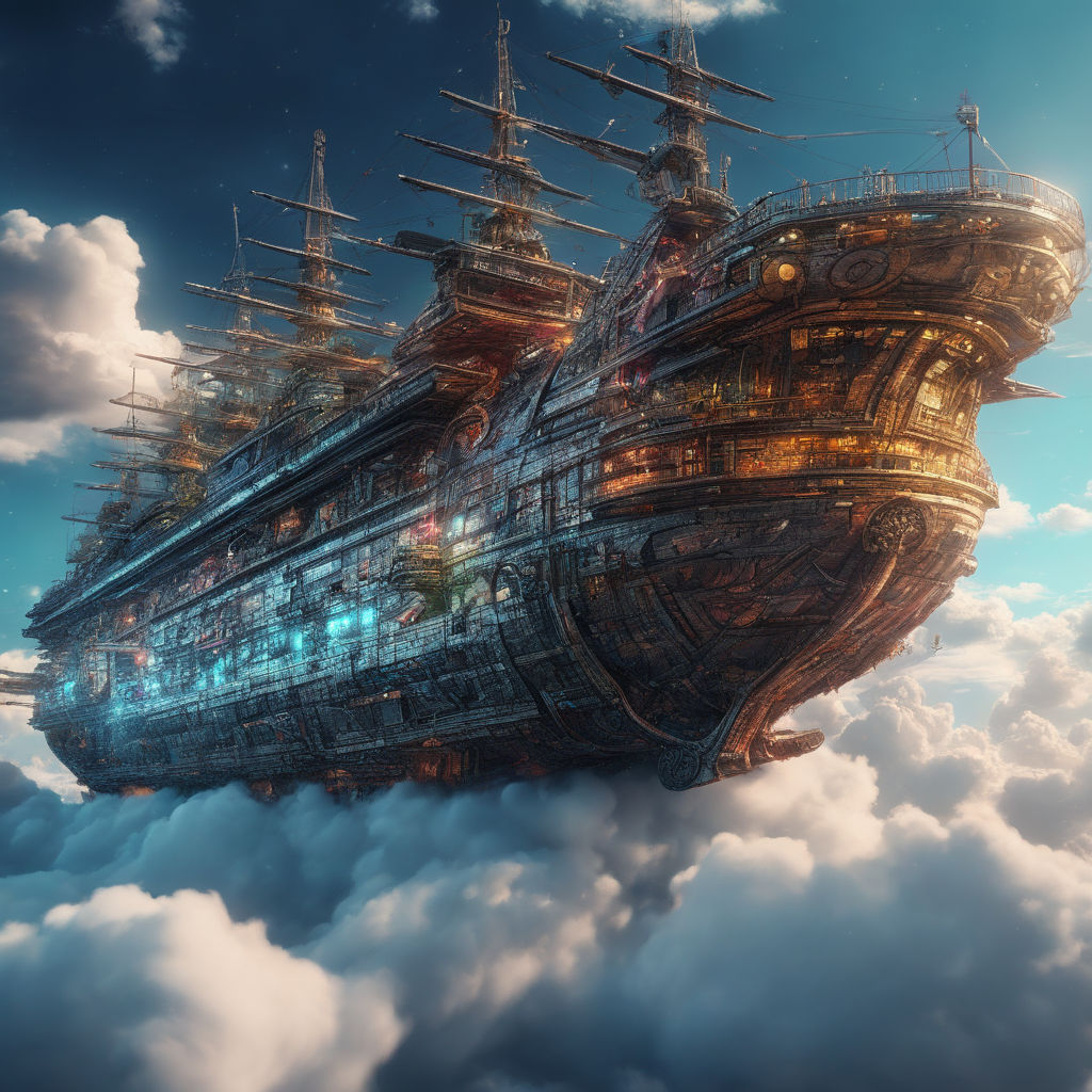 fantasy flying ship