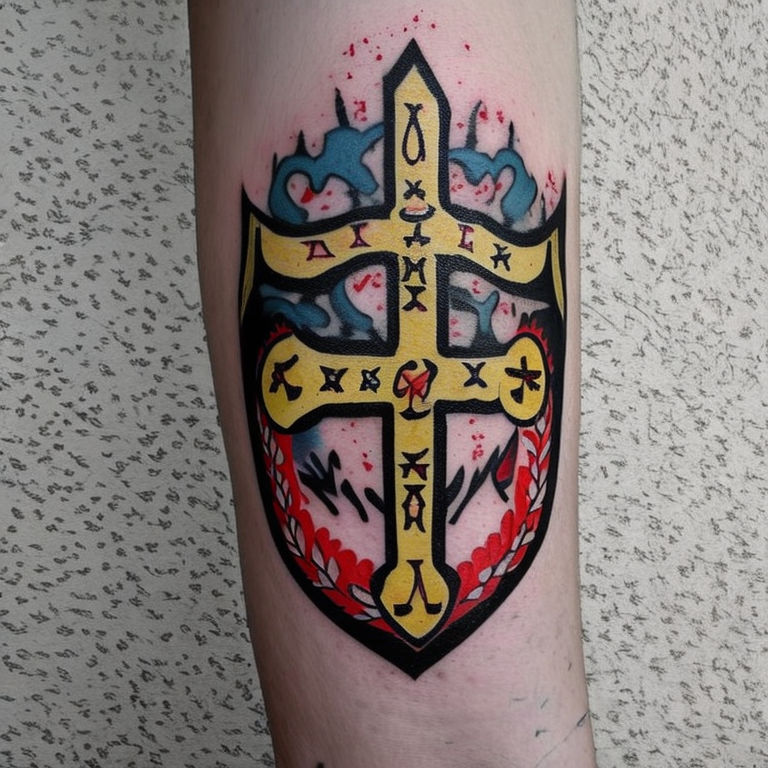 in hoc signo vinces tattoo