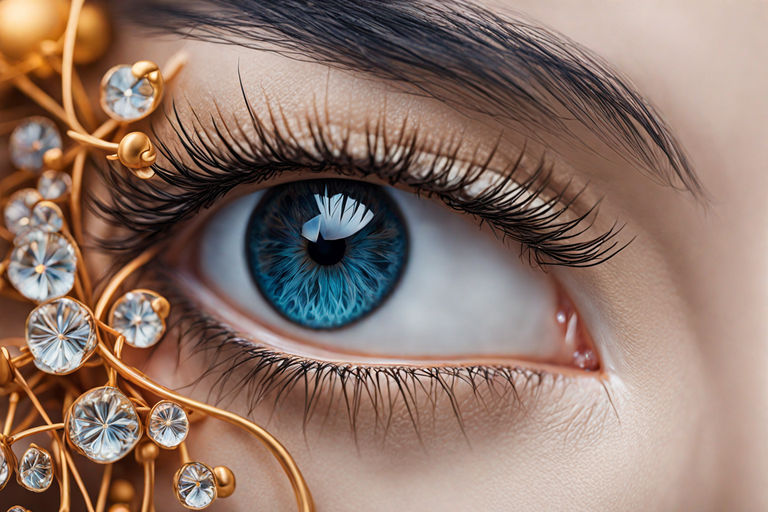 prompthunt: macro photography of a hyper realistic stunning woman cyberpunk blue  eye. black pupil, blue iris, natural skin no make up. studio shot, epic  scale, insanely complex, hyper detailed, sharp focus, hyper