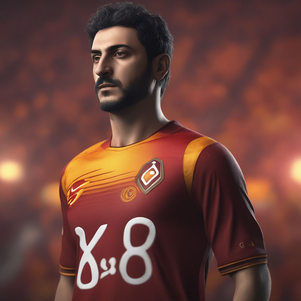 ArtStation - Soccer Red & Blue Football Jersey Player 11