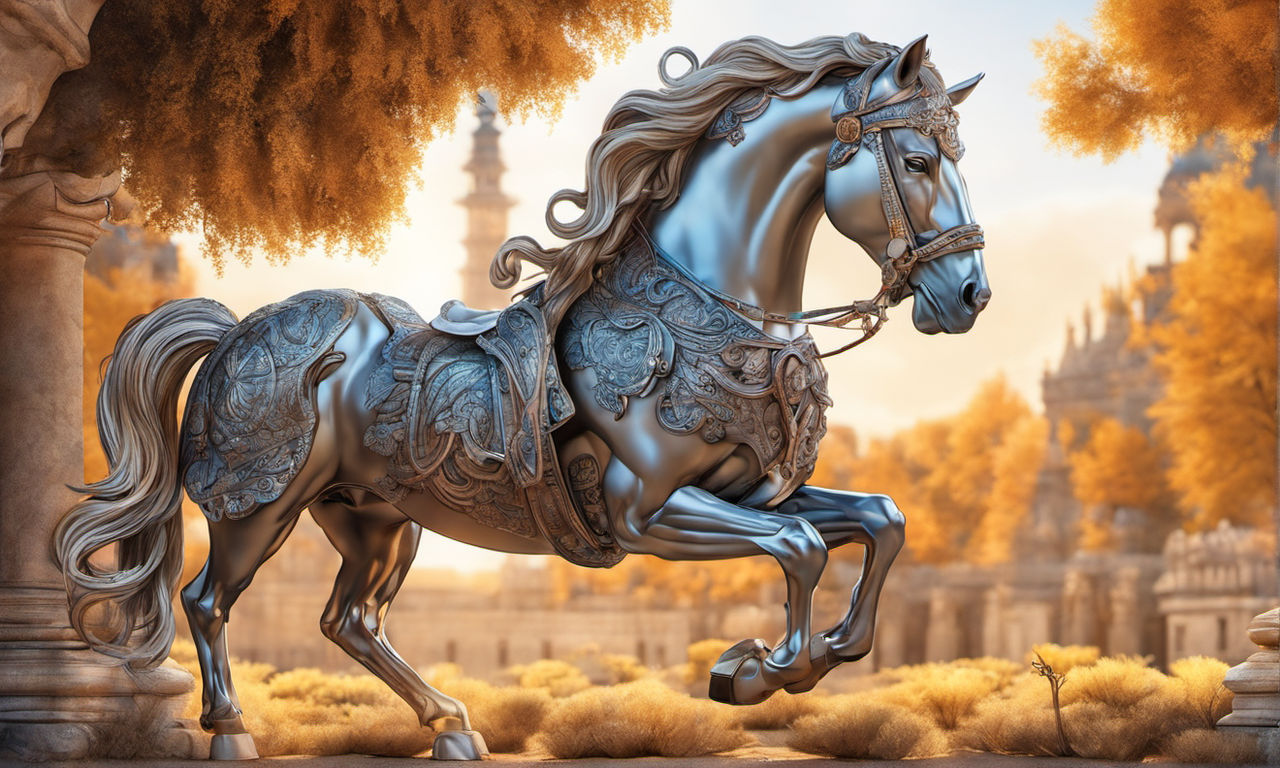 This Art Design Graceful Horse Captured Stock Illustration 2340652495 |  Shutterstock